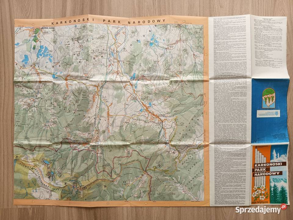 Karkonoski Park Narodowy Mapa Turystyczna Plan małopolskie Kraków