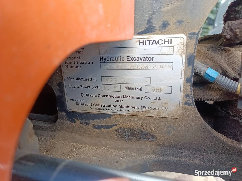 Sprzedam minikoparka Hitachi zx19 300 godzin Dębno