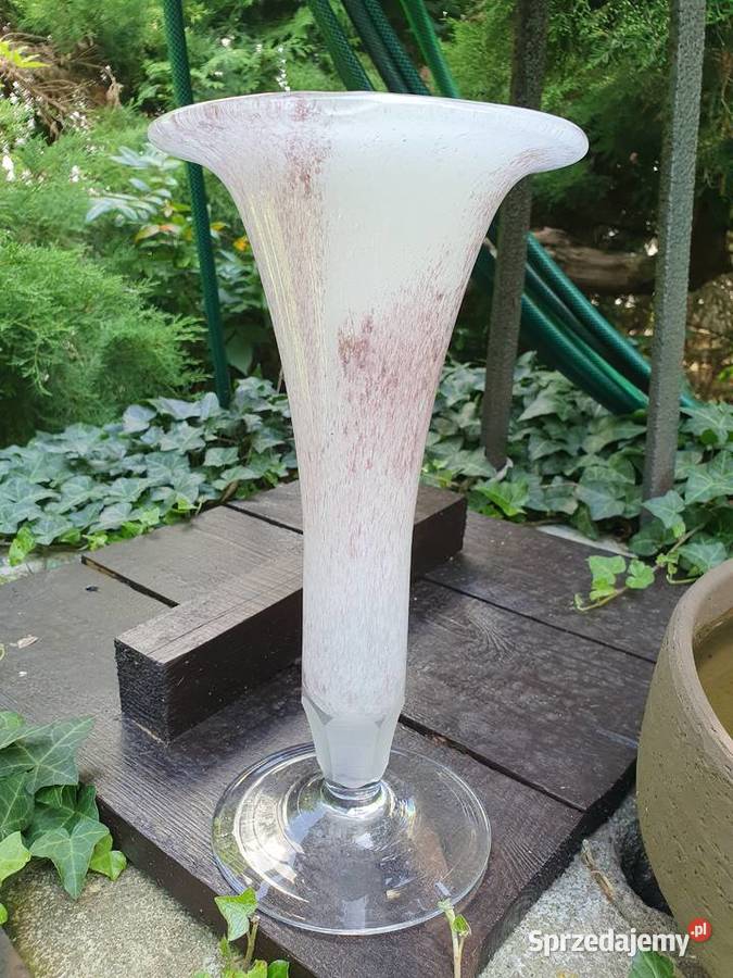 Duży wazon szklany Porcelana i szkło Myszków