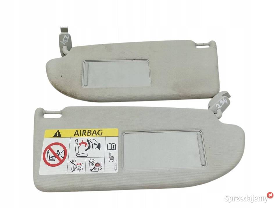 DASZKI PRZECIWSŁONECZNE PRAWY LEWY OSŁONA KPL 6J