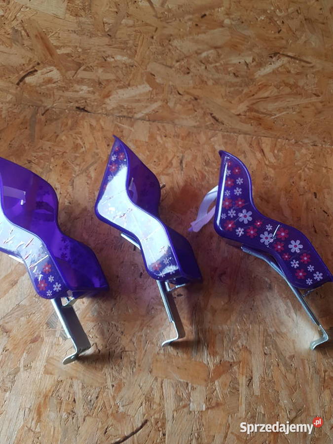 FOTELIK rowerowy lalki wzór kwiatki fioletowy Głogowa