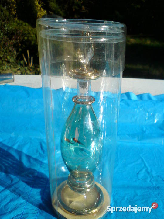 Stary szklany flakon na perfumy unikatowy Aleksandrów Łódzki
