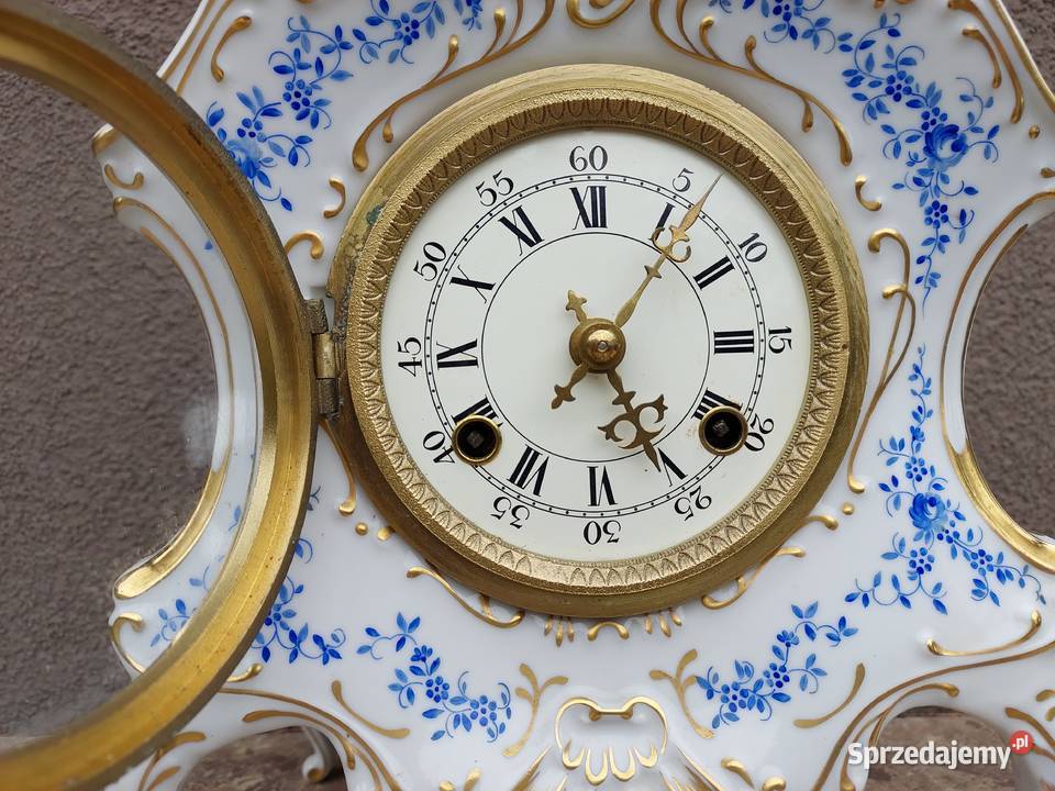 Stary zegar kominkowy typ wiedeński FHS stołowy Tczew