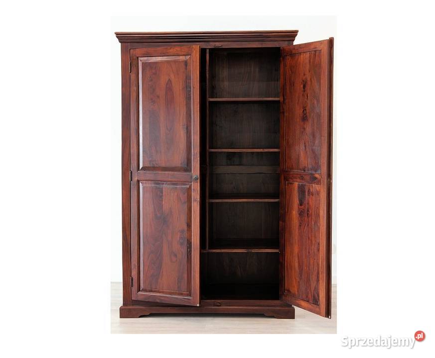 Drewniana kolonialna ozdobna szafa z akacji Lublin