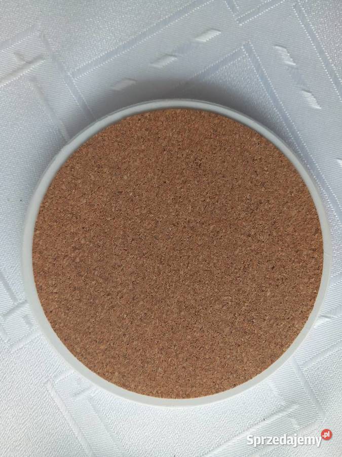Podstawki pod napoje ceramiczne 6 sztuk metalowy małopolskie Gaj