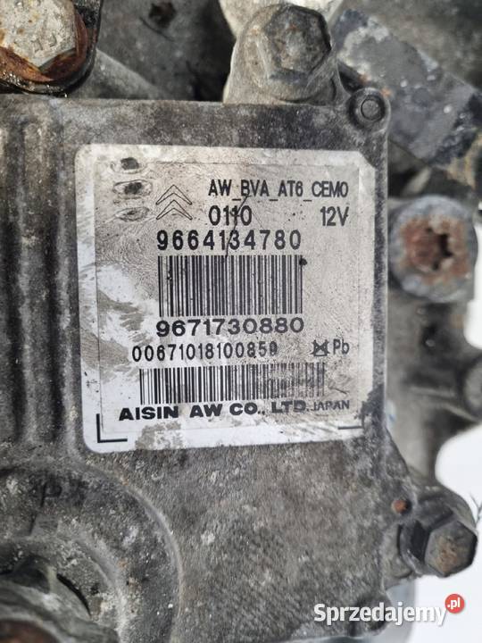 SKRZYNIA BIEGÓW 20GF13 Citroen C5 III X7 20 HDI lubelskie Chełm