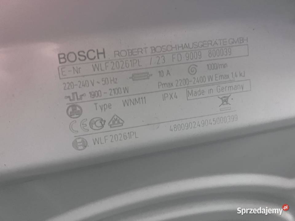 Pralka Bosch WLF20261 1000 obrmin Sprawna Warszawa sprzedam