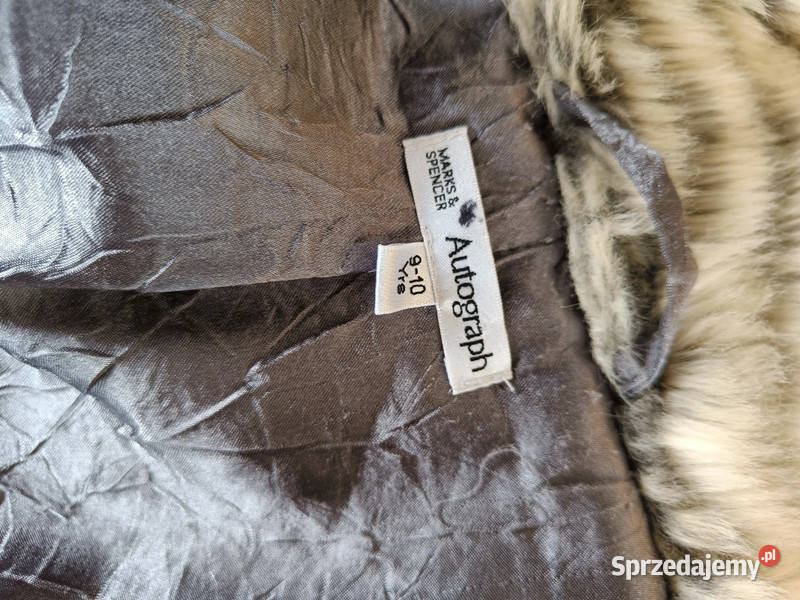 Szare futerko misiek we wzór Marks Spencer wielkopolskie