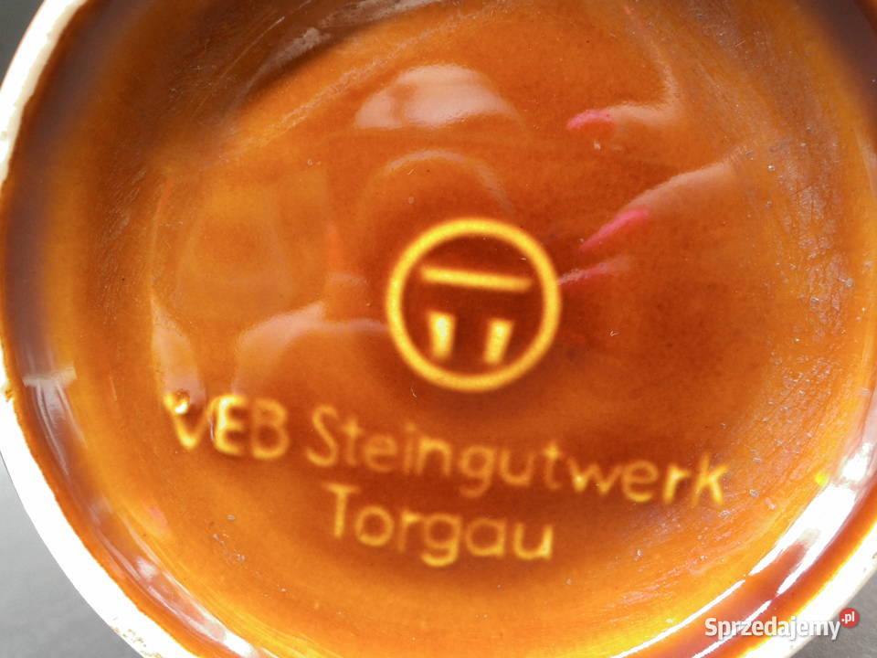Ceramiczny kufel VEB Steingutwerk Torgau wielkopolskie