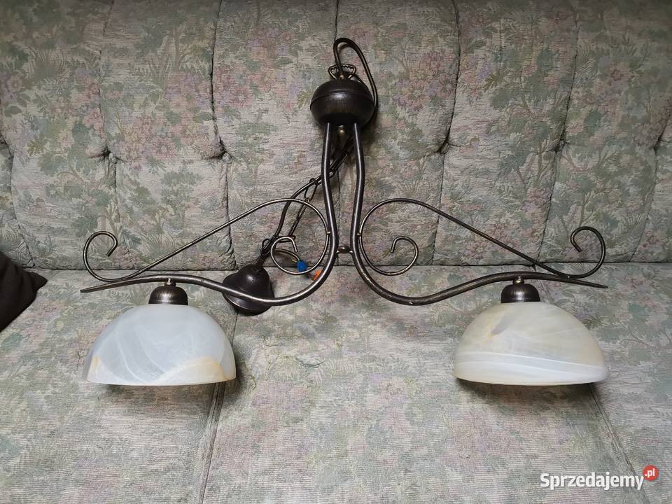 Żyrandol na dwie lampy małopolskie Spytkowice sprzedam