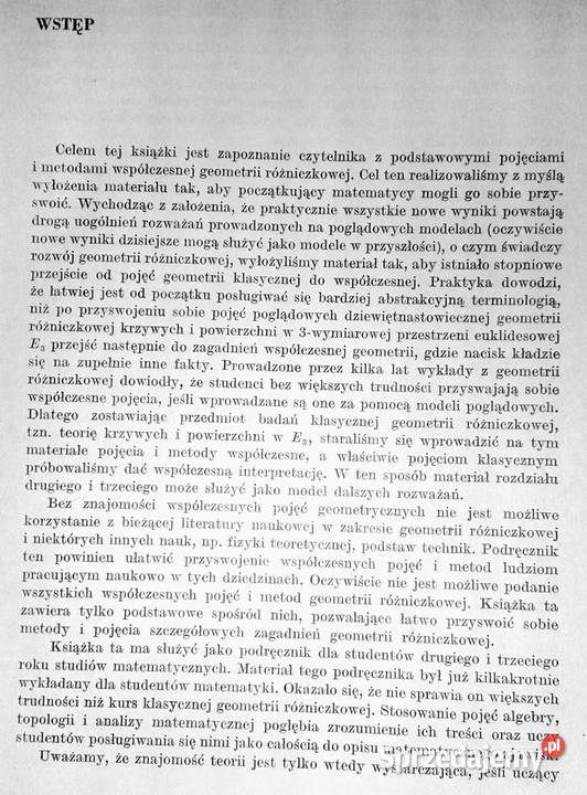 Wstęp do współczesnej geometrii różniczkowej Chełm