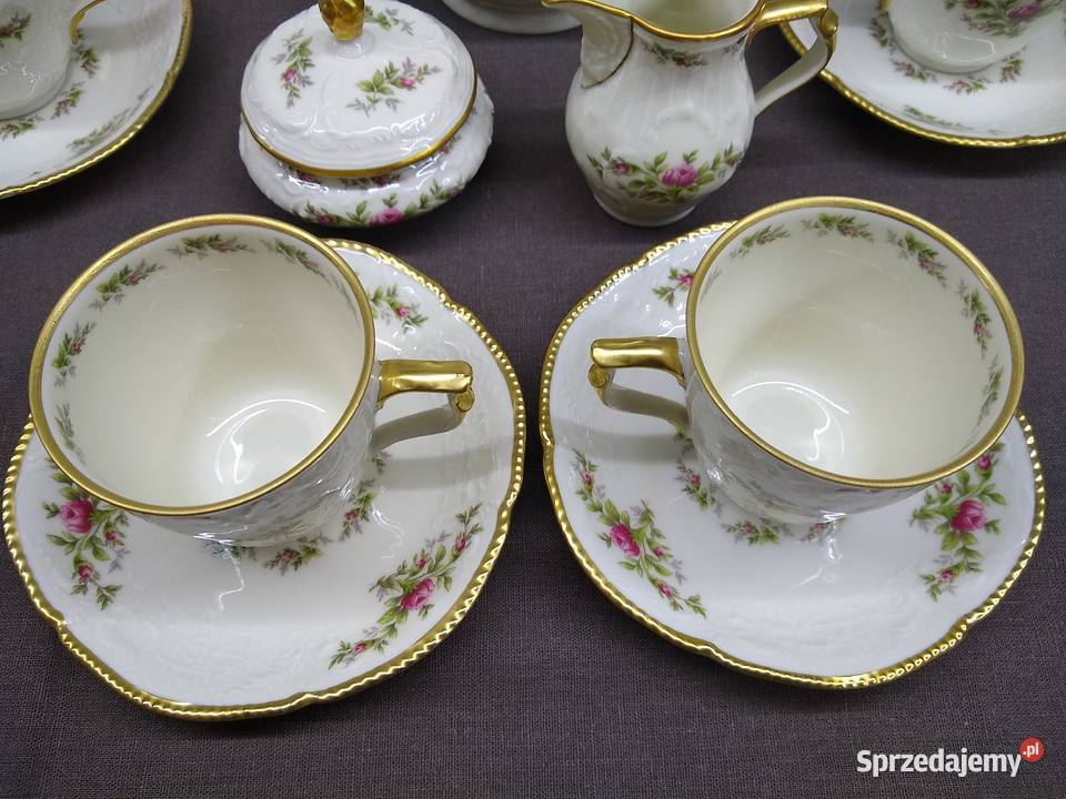 Rosenthal Sanssouci Moosrose zestaw kawowy Kalisz