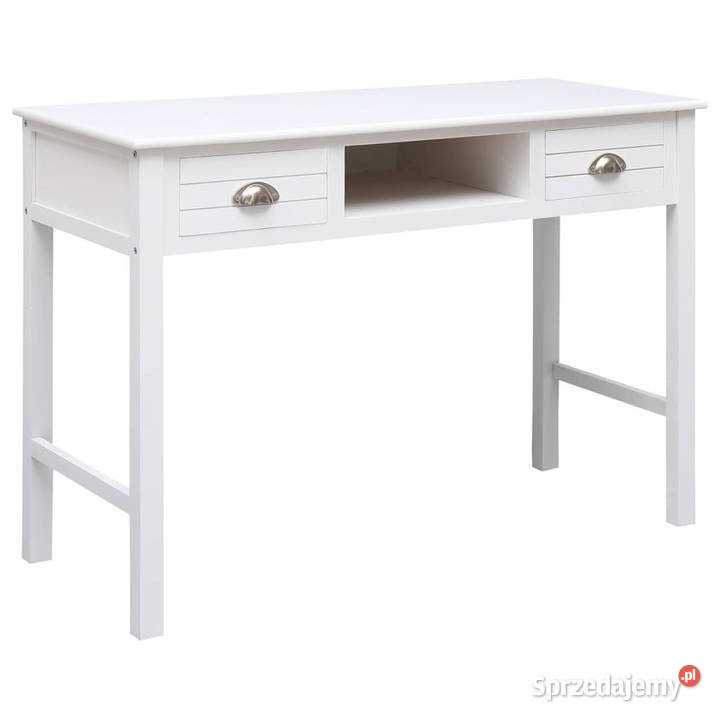 Biurko białe 108x45x76 lite drewno paulowni Warszawa
