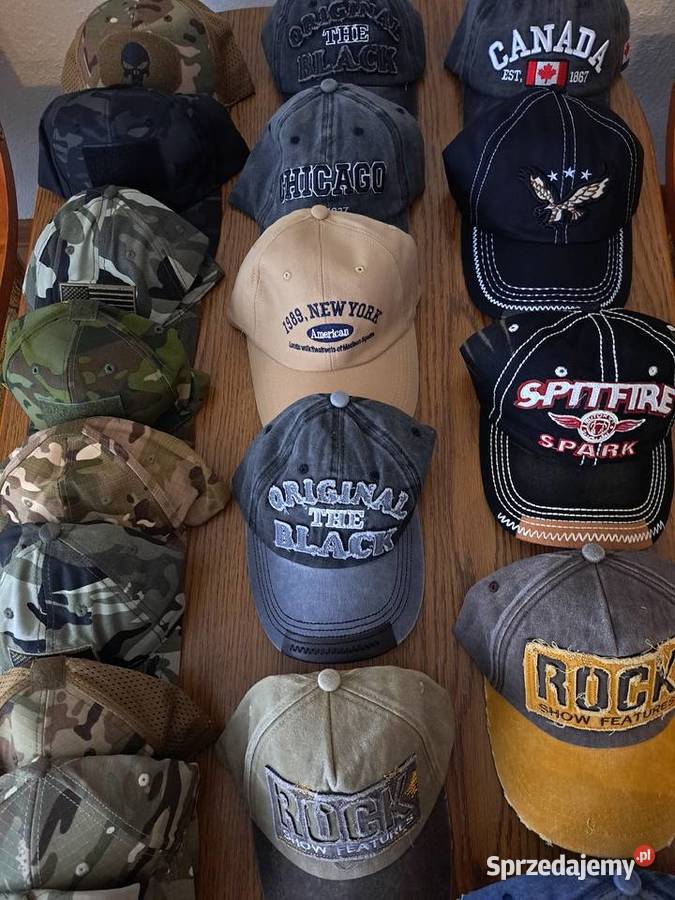 Czapki bejsbolówiki NOWE PAŃ I MĘŻCZYZN Uniseks dolnośląskie sprzedam