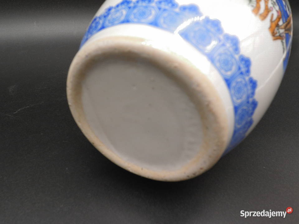 Piękny Chiński Wazon Porcelanowy Vintage Motyw Raszków sprzedam