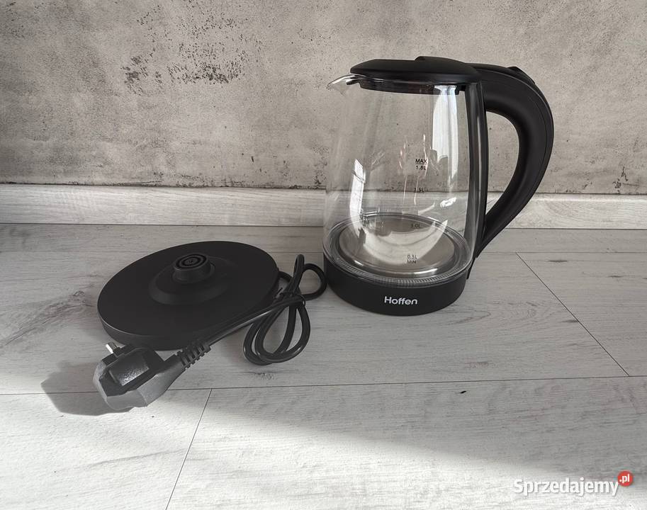 NOWY HOFFEN Szklany czajnik elektryczny 18l Łódź sprzedam