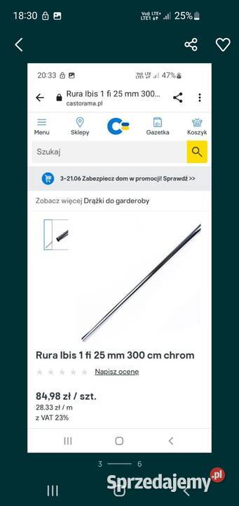 Rurki wieszaki ścienne zaślepki złącza Ełk