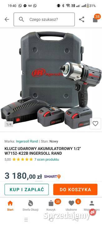 Klucz udarowy akumulatorowy 2000nm Świnice Warckie