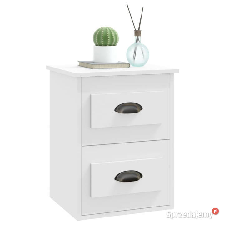 Wisząca szafka nocna biała 415x36x53 WM816392 Warszawa