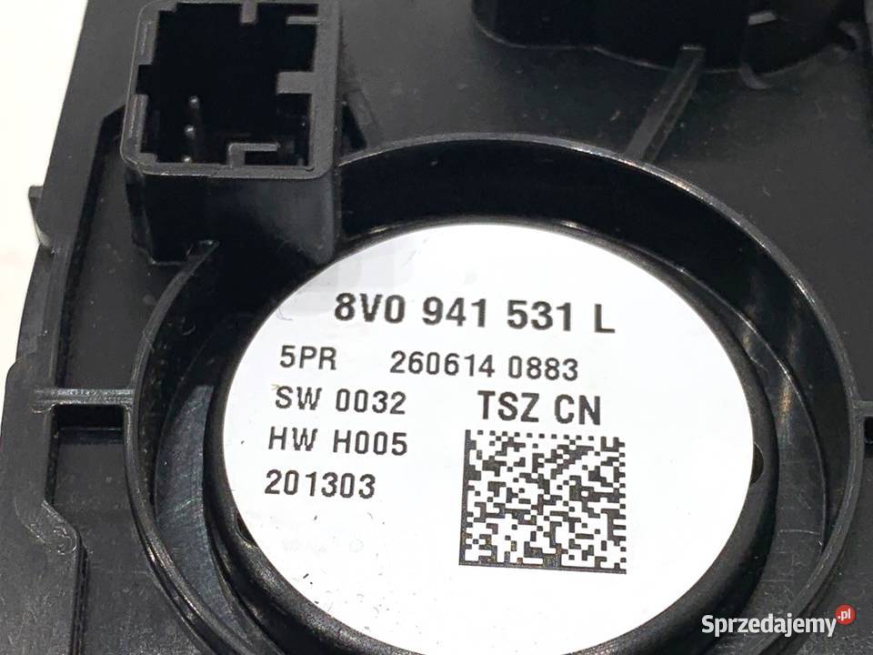 WŁĄCZNIK ŚWIATEŁ AUDI A3 8V 8V0941531L PRZYCISK Włączniki, sterowniki