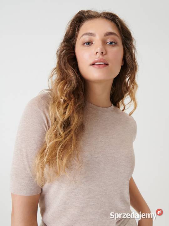 beżowa bluzka Sinsay S