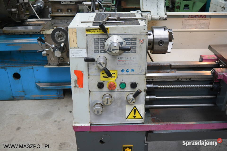 Tokarka do metalu OPTI D 360 x 1000 Stan Głowno