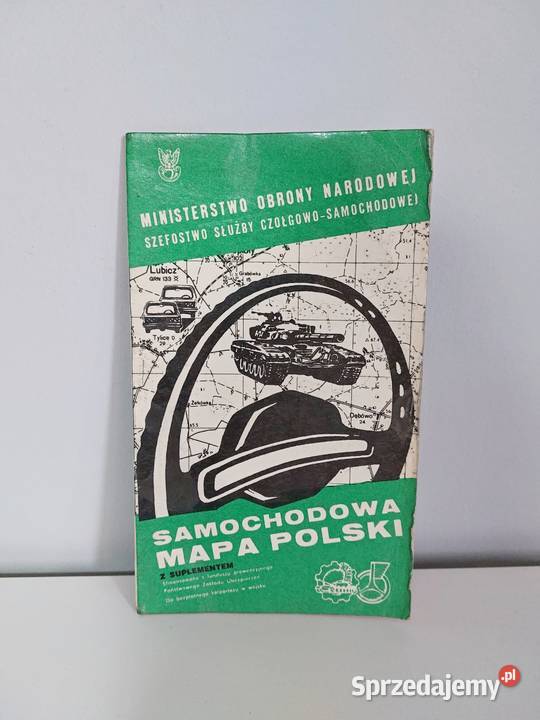samochodowa mapa Polski MON z suplementem wielkopolskie Poznań