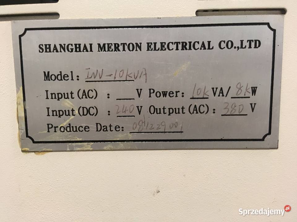 Zasilacz UPS 3fazowy 10kVA10kW Lublin sprzedam