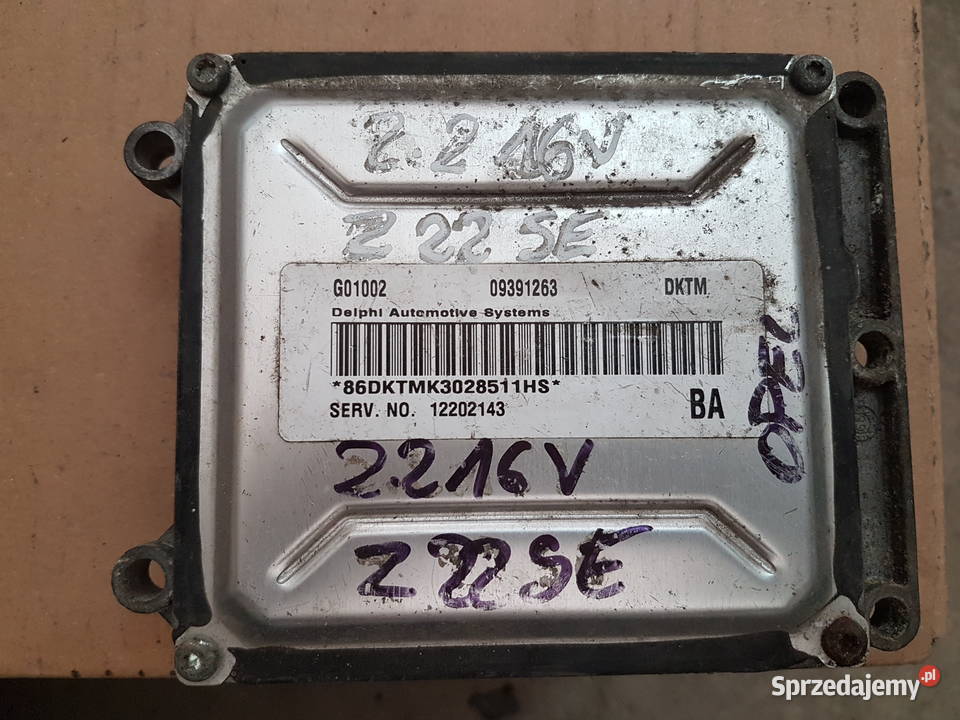 OPEL ZAFIRA 22 Z22SE STEROWNIK SILNIKA 09391263 Turek sprzedam