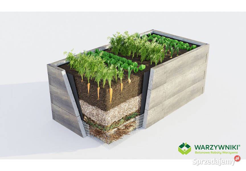 Warzywnik betonowy Ogród warzywny Paleta na Rośliny sprzedam