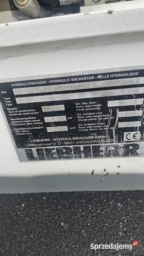 Liebherr A311 2012r Bydgoszcz