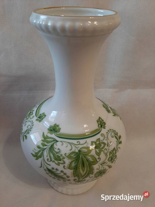 Piękny duży porcelanowy wazon sygnowanylata 70te Inowrocław