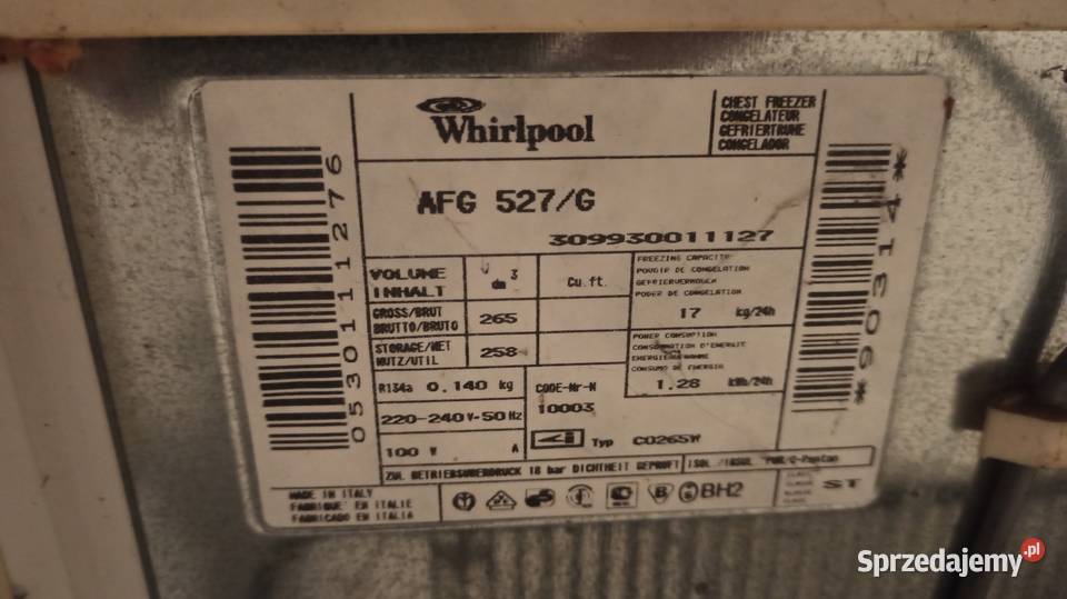 Używane AGD zamrażarka lodówka mikrofalówka wolnostojące Wieluń