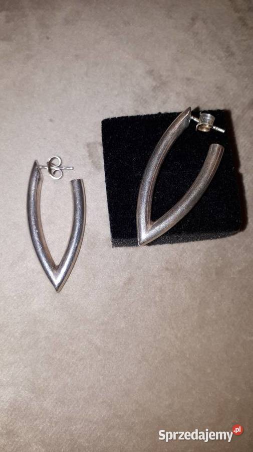 kolczyki srebrne podłużne mazowieckie Radom