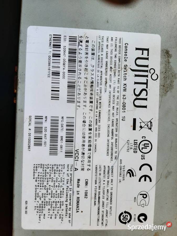 Fujitsu KVM s30801 Garwolin