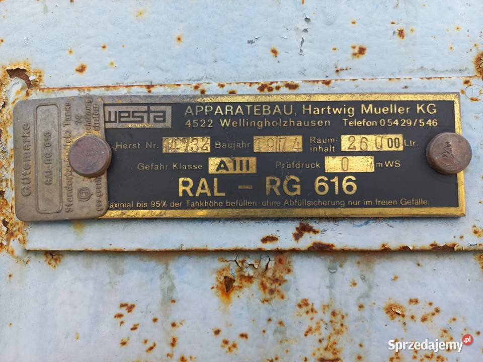 Kontener Zbiornik Stalowy na Ciecz Olej Płyny opolskie Bzinica Nowa