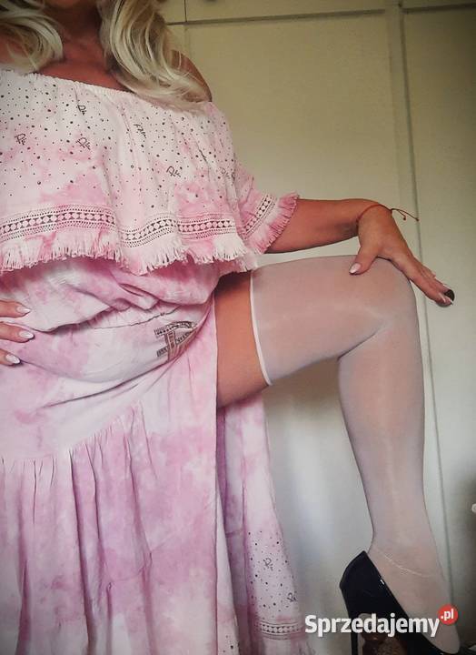 pończochy różowe olejowe Warszawa sprzedam