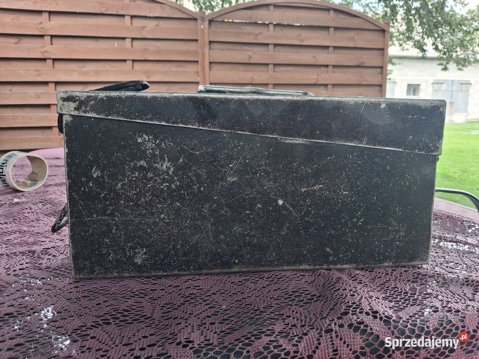 Skrzynkana amunicje z czasów ll wojny MG34 MG42 Antyki, Sztuka, Kolekcje Szczawinek