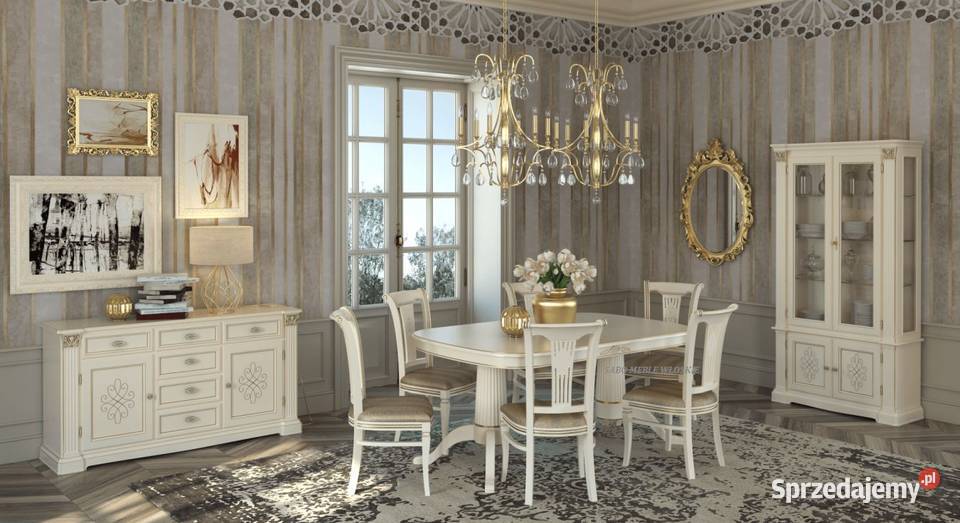 Klasyczny stół Tulipano owalny rozkładany kość Przemyśl