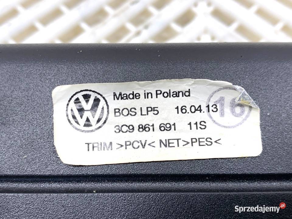 ROLETA BAGAŻNIKA SIATKA VW PASSAT B7 Kombi 1015 osobowe podkarpackie