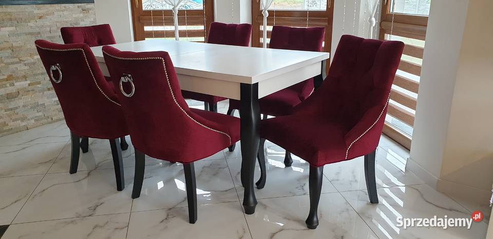 Krzesło z kołatką chesterfield hampton glamour Stoły, krzesła, biurka