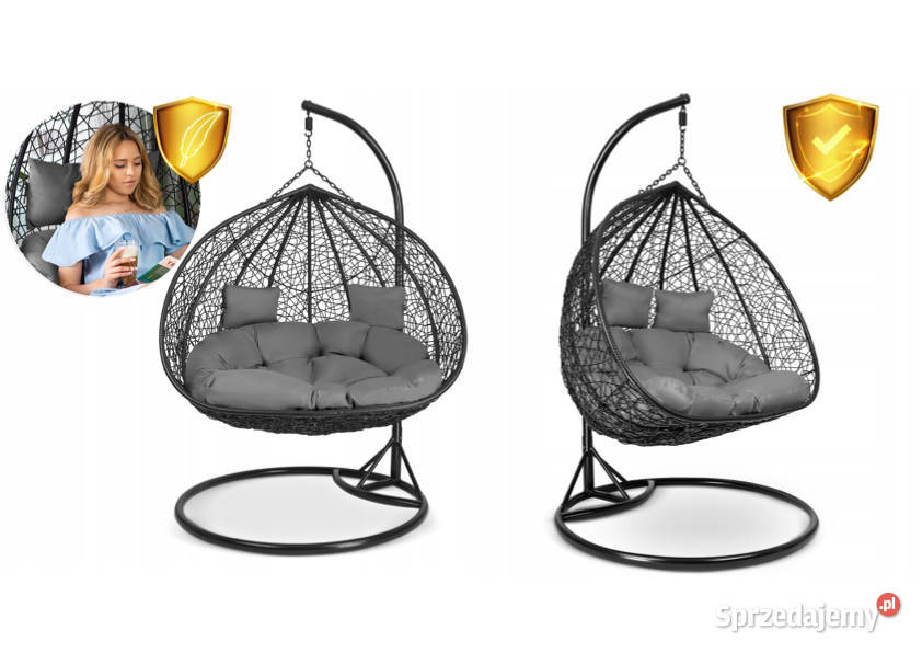 FOTEL OGRODOWY WISZĄCY 2osobowy 200 poduszki Fotele wiszące Warszawa sprzedam