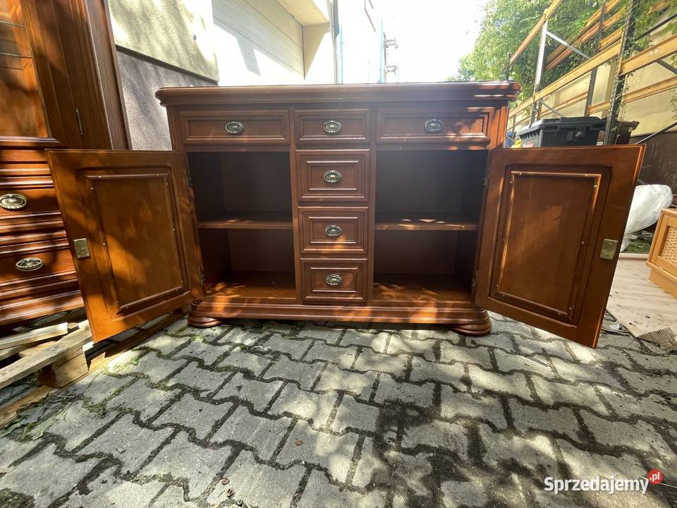 Zestaw mebli salonowych z litego drewna unikat Meble do salonu sprzedam