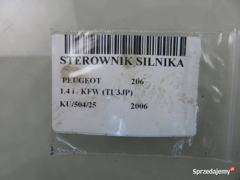 STEROWNIK PEUGEOT 206 14 75 KFW SW9663394480 małopolskie