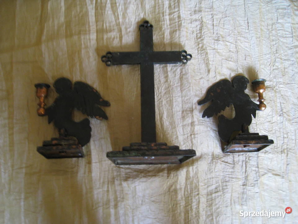 Aniołki i krzyż wykonanie rękodzielnicze w śląskie Częstochowa