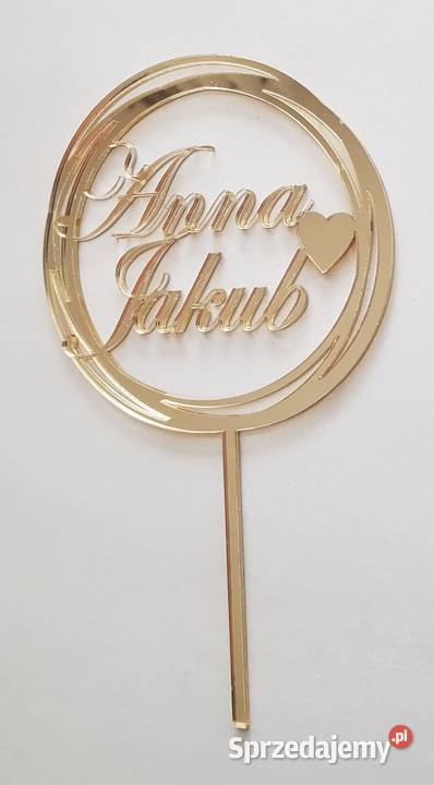 Ślubny topper złoty Częstochowa