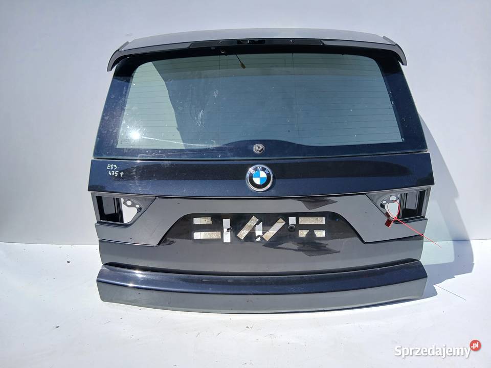 KLAPA BAGAŻNIKA TYLNA BMW X3 E83 BLACK SAPPHIRE Części samochodowe Strzyżewice