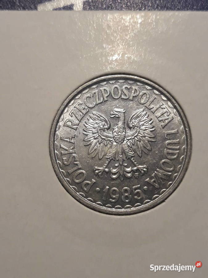 1 złoty 1985 r 5 około mennicze wielkopolskie