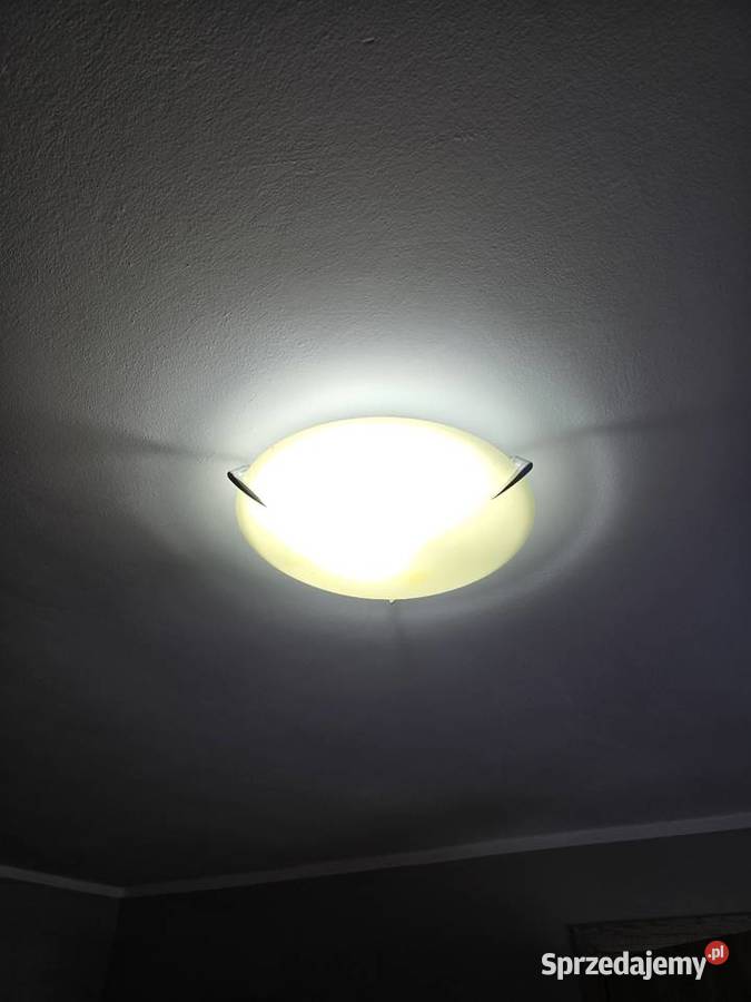 Lampa sufitowa plafoniera szklana pomorskie Czarna Woda