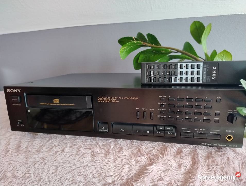Odtwarzacz CD Sony cdp 715 z pilotem Trzebuska